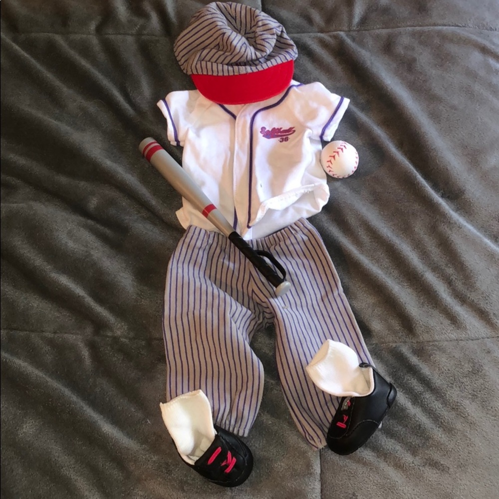 American Girl Doll baseball/softball set